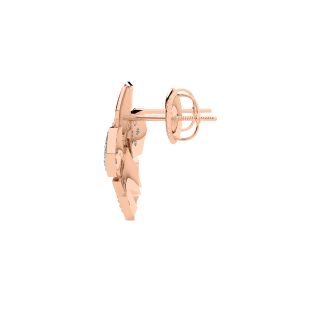 Gladys Round Diamond Stud Earrings